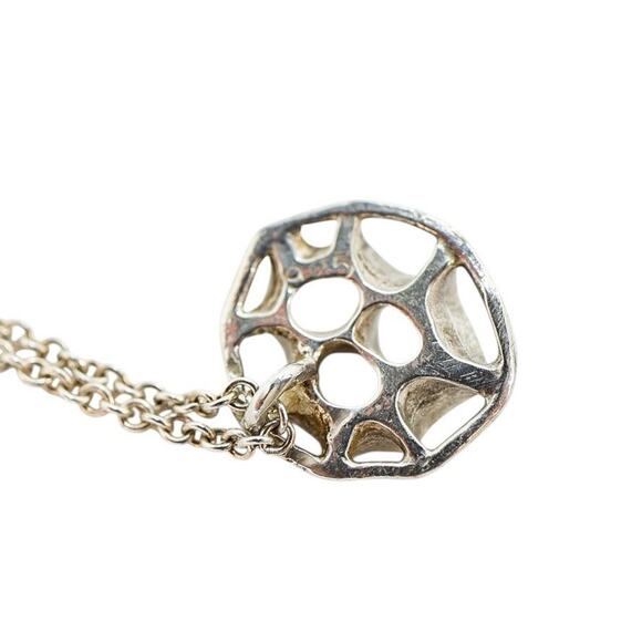 Lot Of 3 Stackable Sterling Silver Layered Necklace Set Labradorite Amber Boho - Picture 7 of 16